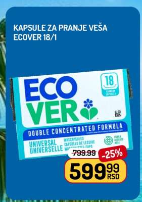 Kapsule za pranje veša Ecover 18/1