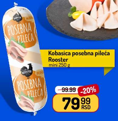 Kobasica posebna pileća Rooster mini 250 g