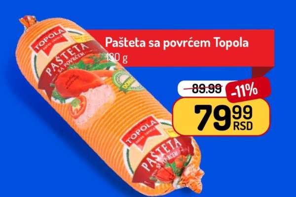 Pašteta sa povrćem Topola