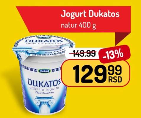 Jogurt Dukatos natur 400 g