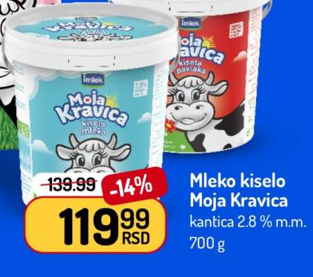 Mleko kiselo Moja Kravica