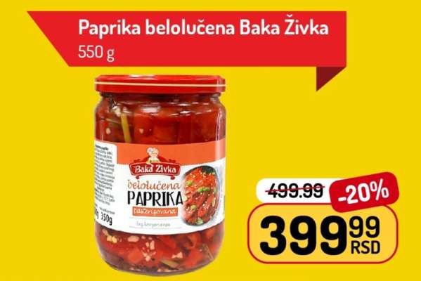 Paprika belolučena Baka Živka