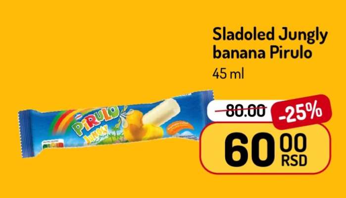 Sladoled Jungly banana Pirulo