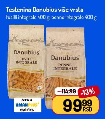 Testenina Danubius više vrsta