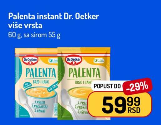 Palenta instant Dr. Oetker