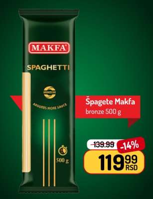 Špagete Makfa bronze 500 g