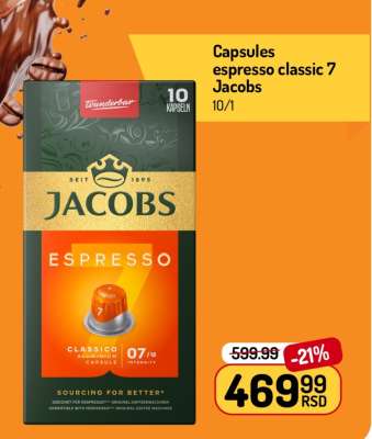Capsules espresso classic 7 Jacobs