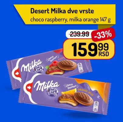 Desert Milka dve vrste