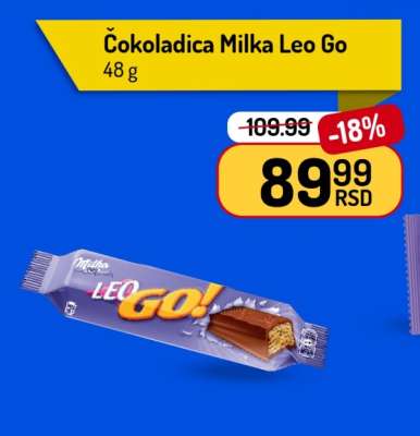 Čokoladica Milka Leo Go