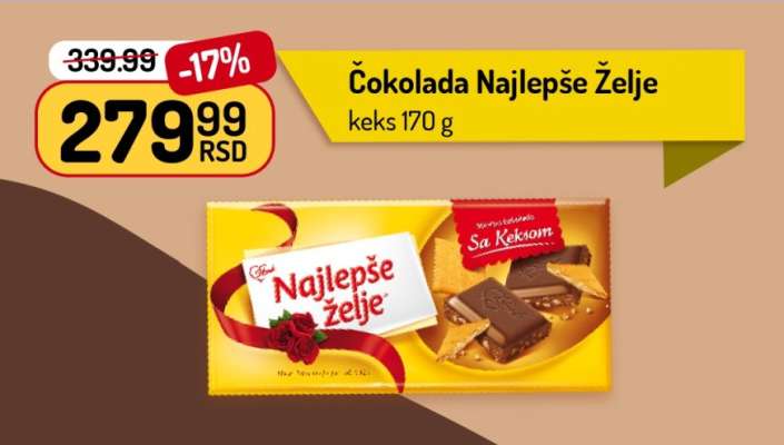 ČOKOLADA NAJLEPŠE ŽELJE