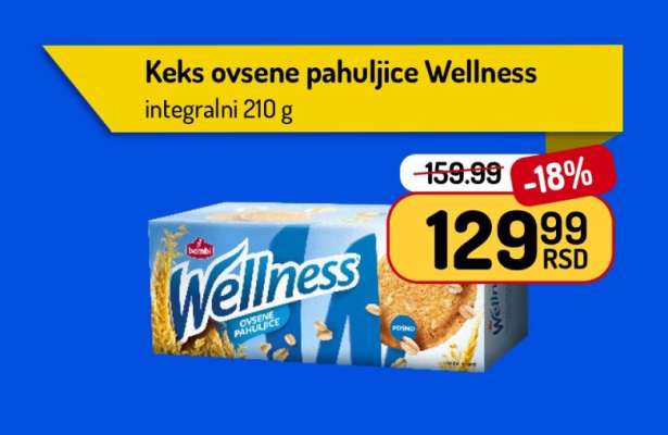 Keks ovsene pahuljice Wellness