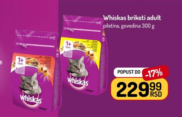 WHISKAS BRIKETI ADULT