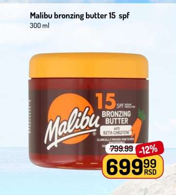 Malibu bronzing butter 15 SPF