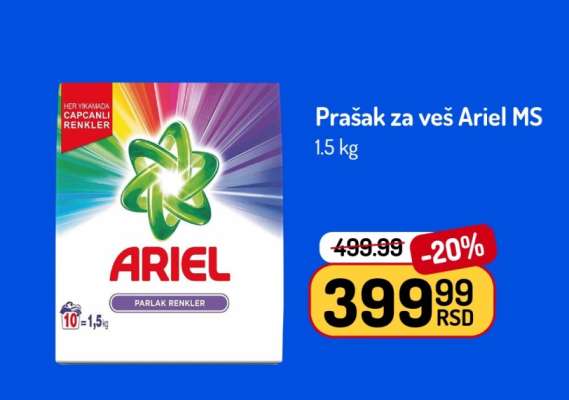 Prašak za veš Ariel ms