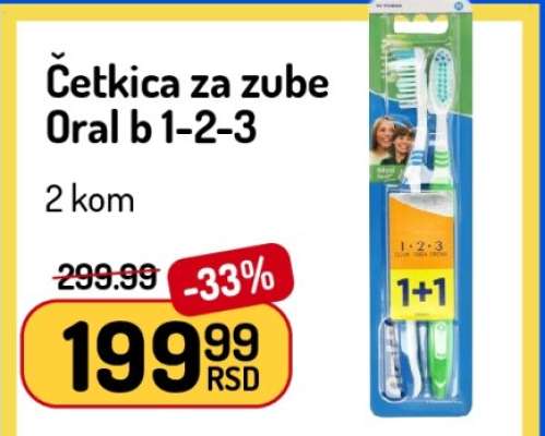 Četkica za zube Oral b 1-2-3