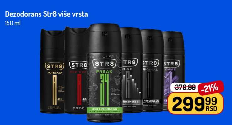 Dezodorans Str8 više vrsta