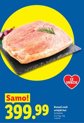 Domaći sveži svinjski but