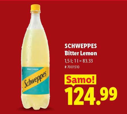 SCHWEPPES Bitter Lemon