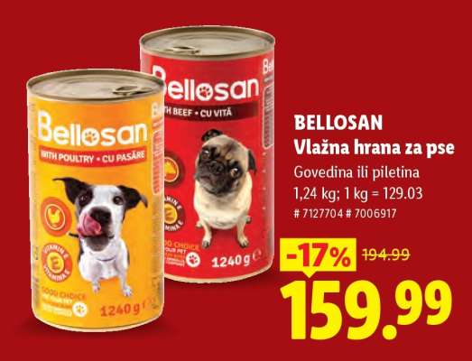 Bellosan Vlažna hrana za pse