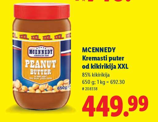 Mcennedy Kremasti puter od kikirikija XXL