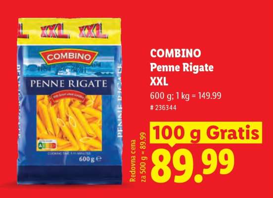 Combino Penne Rigate XXL