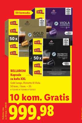 Bellarom Kapsule za kafu XXL