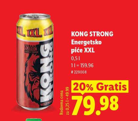 Kong Strong Energetsko piće XXL