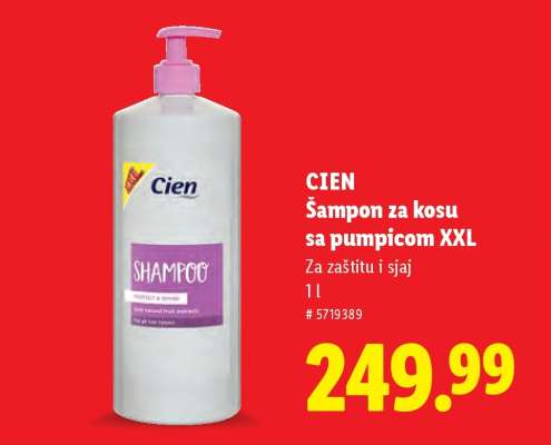 Šampon za kosu sa pumpicom XXL