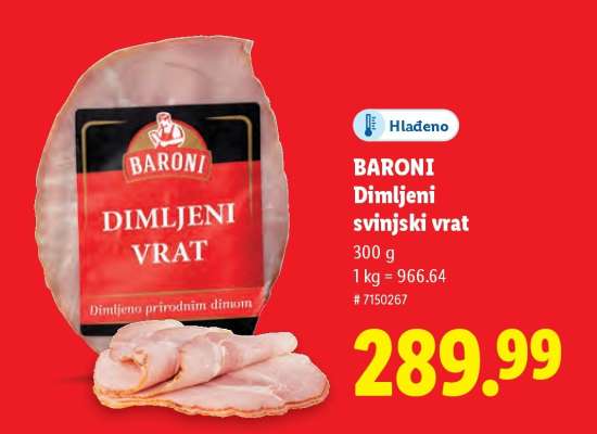 Baroni Dimljeni svinjski vrat