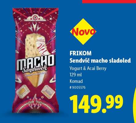 FRIKOM Sendvič macho sladoled