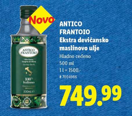 ANTICO FRANTOIO Ekstra devićansko maslinovo ulje