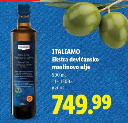 Italiamo Ekstra devičansko maslinovo ulje