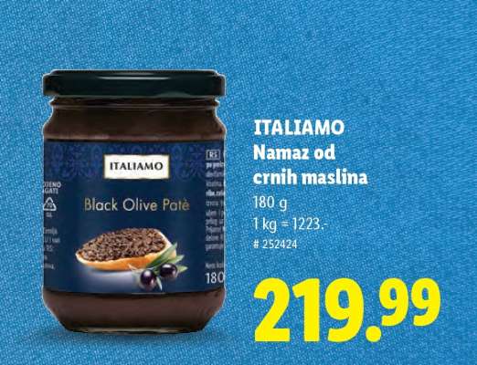 Italiamo Namaz od crnih maslina