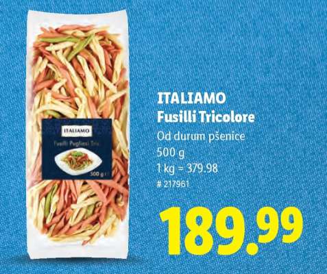 Italiamo Fusilli Tricolore