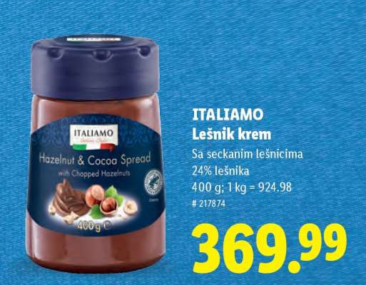 Italiamo Lešnik krem