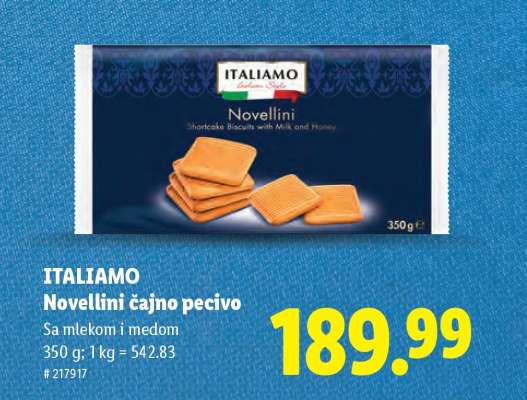 Italiamo Novellini čajno pecivo