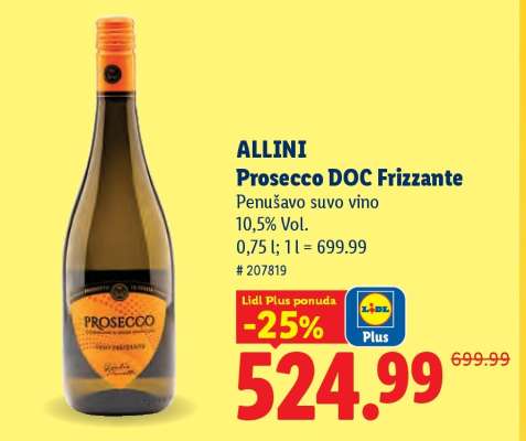 ALLINI Prosecco DOC Frizzante