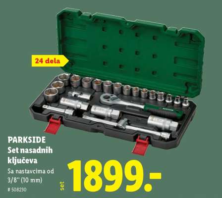 Parkside Set nasadnih ključeva