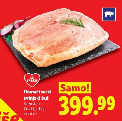 Domaći sveži svinjski but
