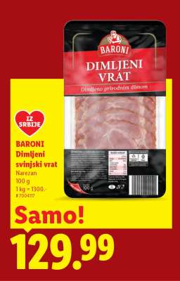 Baroni Dimljeni svinjski vrat
