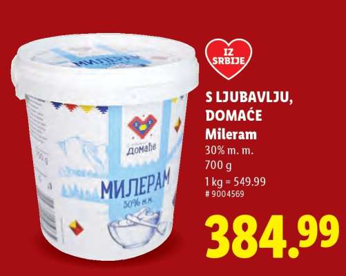 S ljubavlju, domaće Mileram