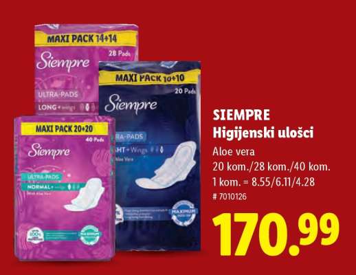 SIEMPRE Higijenski ulošci
