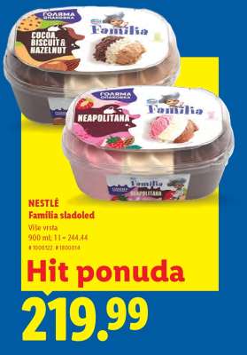 Nestlé Familia sladoled