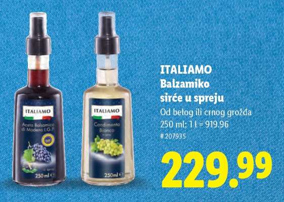 Italiamo Balzamiko sirće u spreju
