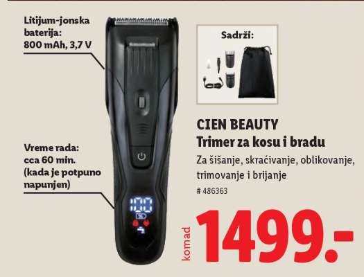 Cien BEAUTY Trimer za kosu i bradu