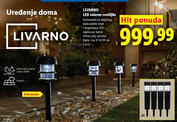 LIVARNO LED solarne svetiljke