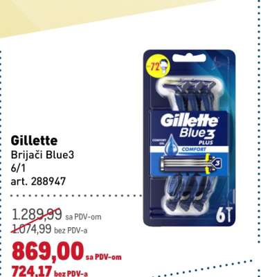 Gillette Brijači Blue3 6/1