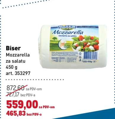 Biser Mozzarella za salatu