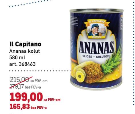 Il Capitano Ananas kolut