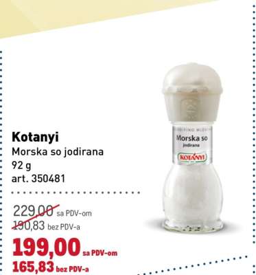 Kotanyi Morska so jodirana